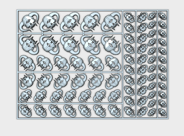 Cyclop Demon - Flat Vehicle Insignia pack 3d printed