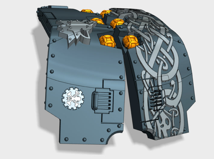 Iron Wolves: Atlas Pat. Carapace 3d printed