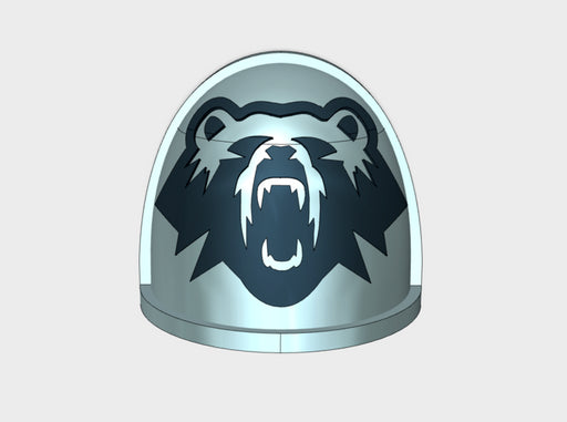 10x Iron Bears - G:4a Shoulder Pads 3d printed