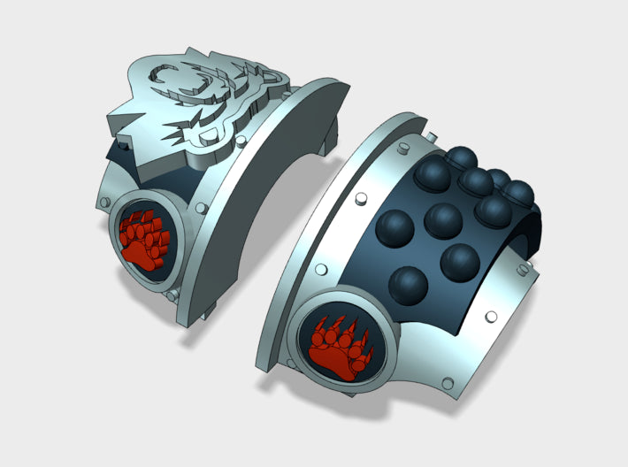 5x Iron Bear Elite - T:2a Cataphractii Shoulder Se 3d printed 5 Cataphractii Terminators (L&amp;R)