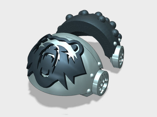 5x Iron Bear Elite - T:3a Tartaros Shoulder Sets 3d printed