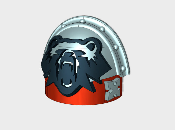 10x Iron Bear Assault - Stormguard Pauldrons 3d printed