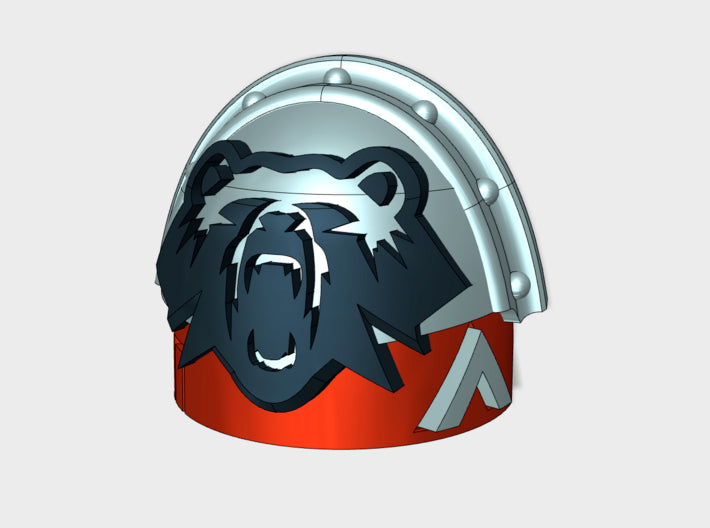 10x Iron Bear Support - Stormguard Pauldrons 3d printed