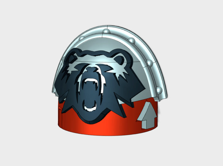 10x Iron Bear Tactical - Stormguard Pauldrons 3d printed