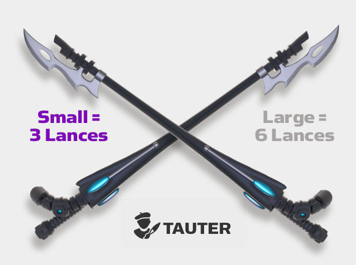 Eldar Glimmer Lances: Set 4 3d printed