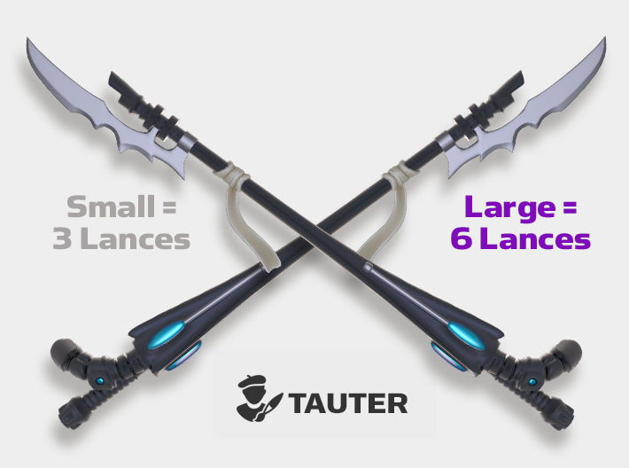 Eldar Glimmer Lances: Set 8 3d printed