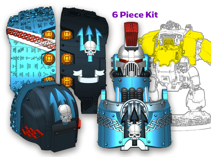 Neptune Spears: Full Atlas Pattern Kit 3d printed