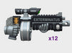 Xenos Hunters: Primefire XD1-Mrkm Squad Set 3d printed Medium = 6 Guns | Large = 12 Guns