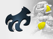 60x Black Talons - Small Convex Insignias (5mm) 3d printed