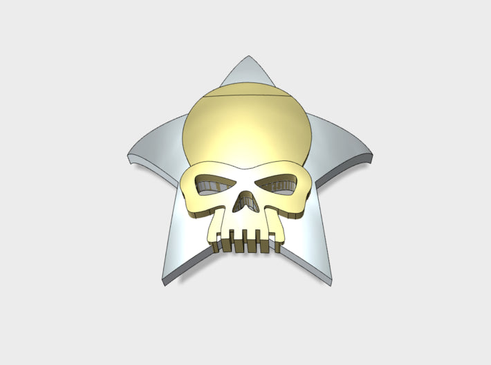 60x Invaders - Shoulder Insignia pack 3d printed