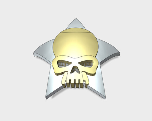 60x Invaders - Shoulder Insignia pack 3d printed