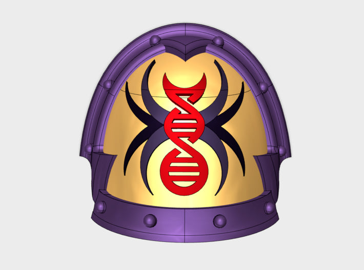 10x the Spydaar - Abhorrent Shoulder Pads 3d printed