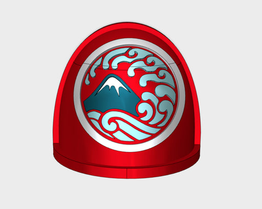 10x Nihon Knights - G:4a Shoulder Pads 3d printed