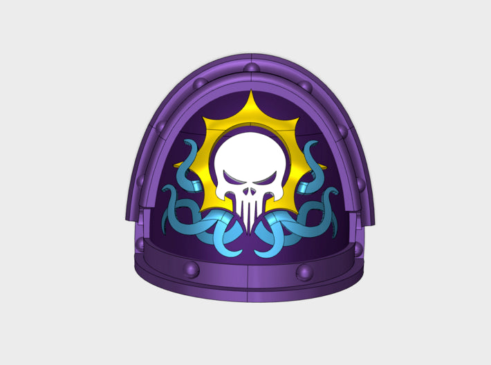 10x Skull Flayers - G:3a Shoulder Pads 3d printed