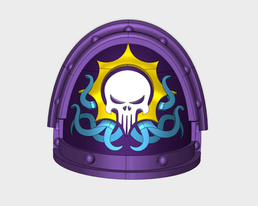 10x Skull Flayers - G:3a Shoulder Pads 3d printed