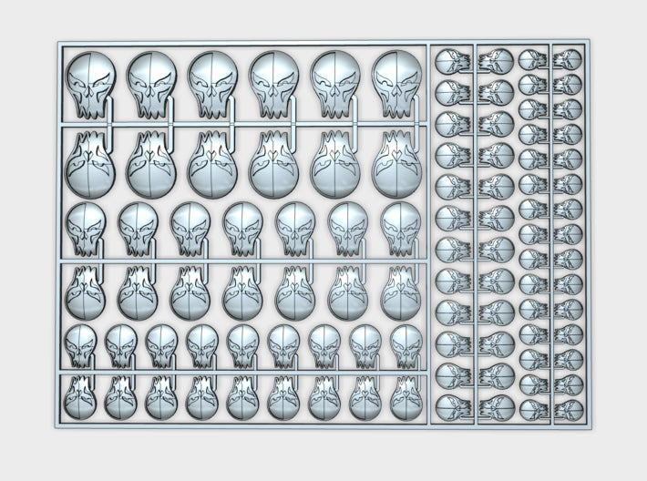 Son of Malice - Flat Vehicle Insignia pack 3d printed