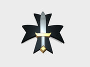 60x Sword Templars - Shoulder Insignia pack 3d printed