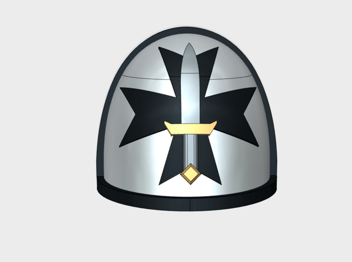 10x Sword Templars - G:4a Shoulder Pads 3d printed
