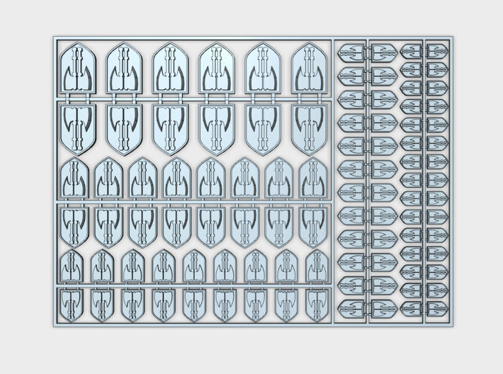 Executioners - Flat Vehicle Insignia pack 3d printed