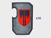 Executioners - Marine Boarding Shields 3d printed Small = 1 Shield | Medium = 5 Shields | Large = 10 Shields