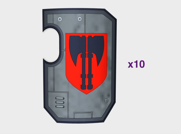 Executioners - Marine Boarding Shields 3d printed Small = 1 Shield | Medium = 5 Shields | Large = 10 Shields