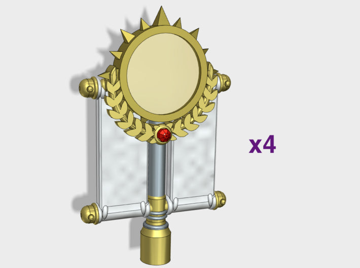 4x B4-Mag Vexillas [Insignia-Ready] 3d printed