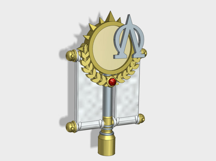 4x B4-Mag Vexillas [Insignia-Ready] 3d printed Works with our Flat Vehicle Insignia sets.