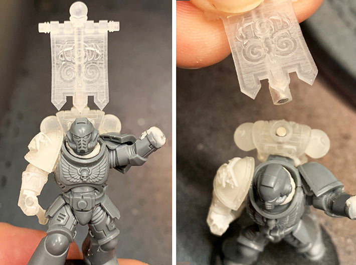 Wild Hunt- Prime:1 PACs [Squad 1] Mag. 3d printed utilizes two, 1/16&quot; x 1/8&quot; (2mm x 3mm) Cylinder Magnets