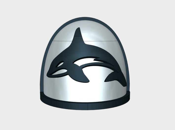 10x Killer Whales- G:4a Shoulder Pads 3d printed