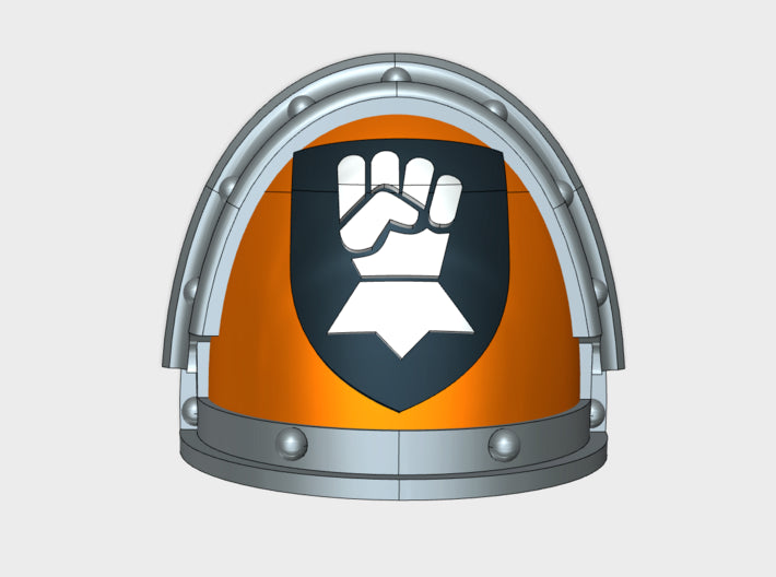 10x King Shields - G:3a Shoulder Pads 3d printed