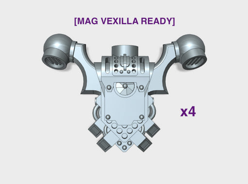 4x Mag Vexilla - Chaos:1 PACs 3d printed (Vexilla/Banner Sold Separately)