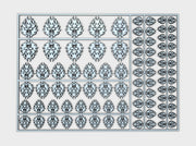 Burning Demon - Flat Vehicle Insignia pack 3d printed