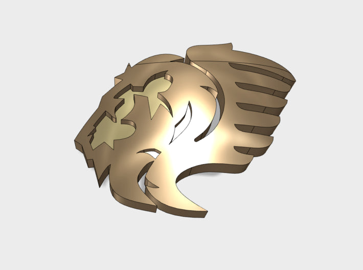 60x Lion Wing - Left Shoulder Insignia pack 3d printed