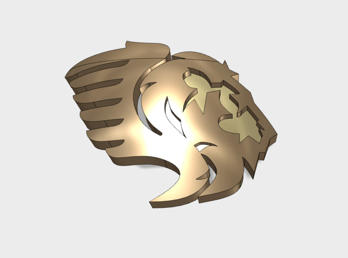 60x Lion Wing - Right Shoulder Insignia pack 3d printed