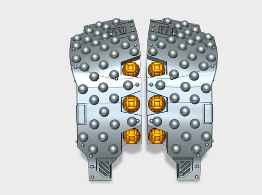 Studded: Atlas Pat. Carapace 3d printed
