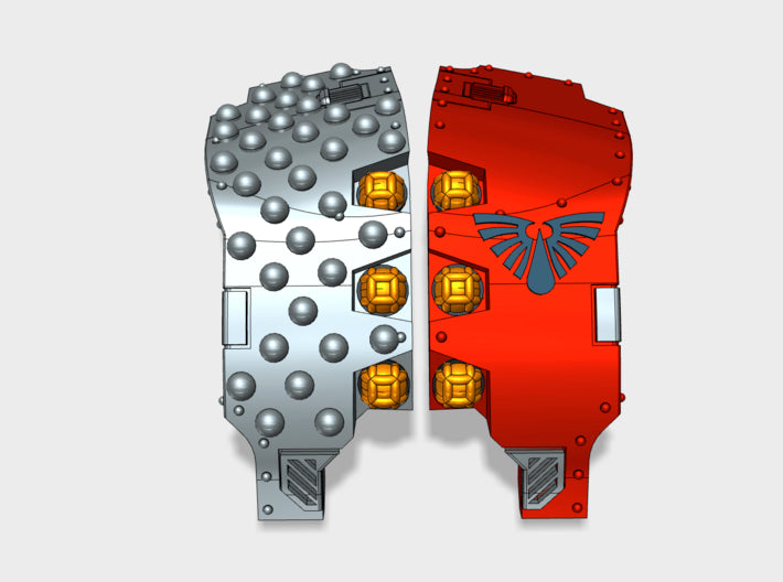 Blood Wing: Studded Atlas Pat. Carapace 3d printed