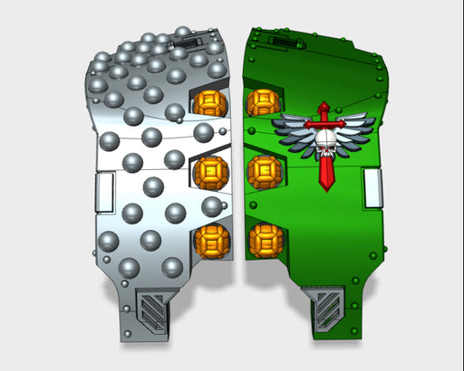 Death Angels: Studded Atlas Pat. Carapace 3d printed