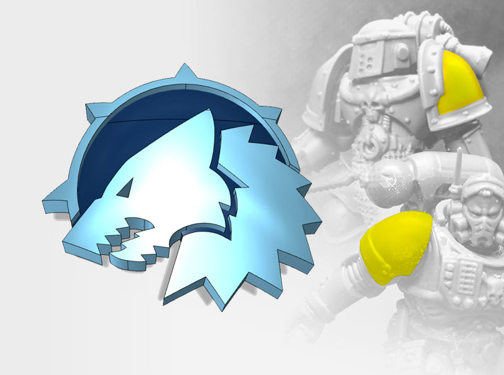 60x Midnight Hunters - Small Convex Insignias (5mm 3d printed