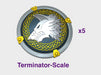 Shaggy Wolf - Terminator Power Shields (Left) 3d printed Small = 1 Shield | Medium = 5 Shields | Large = 10 Shields