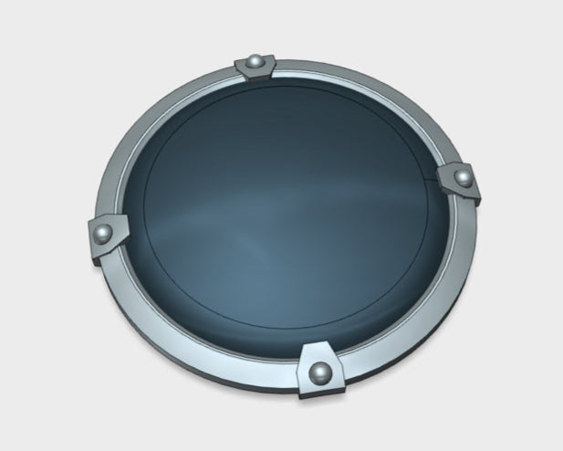 Blank - Terminator Power Shields (Left) 3d printed Small = 1 Shield | Medium = 5 Shields | Large = 10 Shields