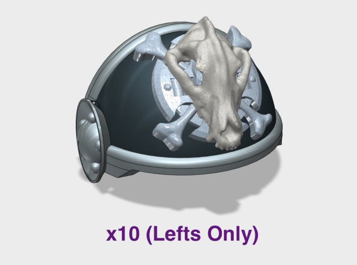 10x Wolf Skull - T:3b Crux Tartaros (Lefts Only) 3d printed
