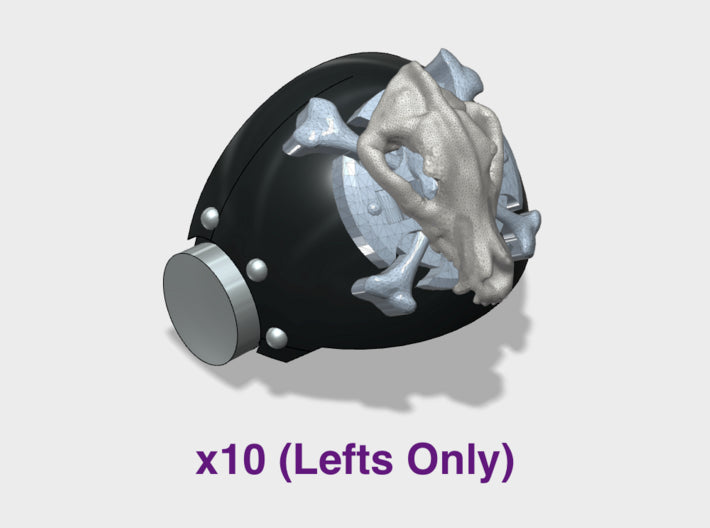 10x Wolf Skull - T:3a Crux Tartaros (Lefts Only) 3d printed