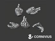 30x Marine Hands: Psychic Set 3d printed