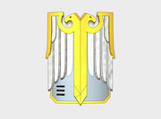 Base - Aquilas Boarding Shields (L) 3d printed Small = 1 Shield | Medium = 5 Shields