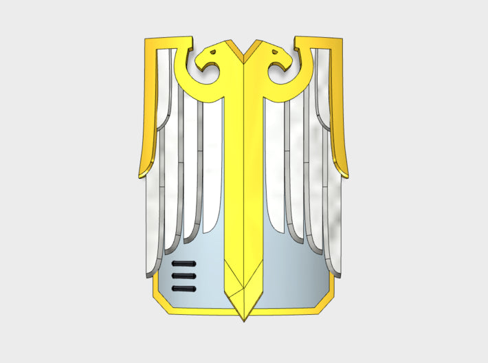 Base - Aquilas Boarding Shields (L) 3d printed Small = 1 Shield | Medium = 5 Shields