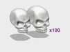 100x Human/Marine Skull Tops 3d printed