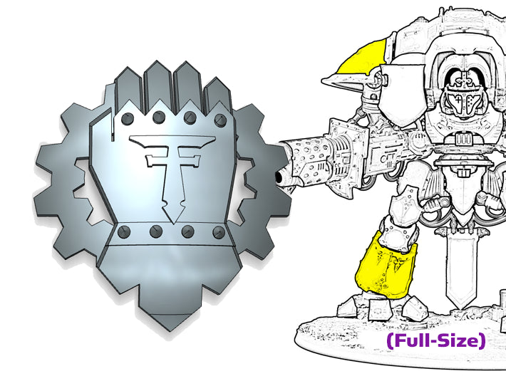 Legio Crucius: Full-Sized Knight Insignia Set 3d printed