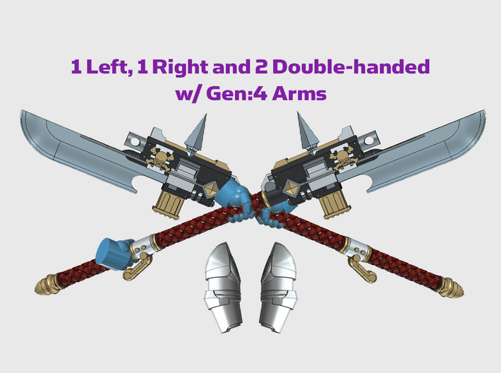 4x Bolt Spear Xenos Hunter - G:4 Set 3d printed