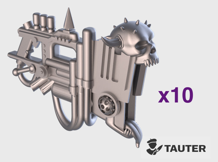 Hellscreamer: Tatu (PM) 3d printed Small = 2 Guns | Medium = 6 Guns | Large = 10 Guns