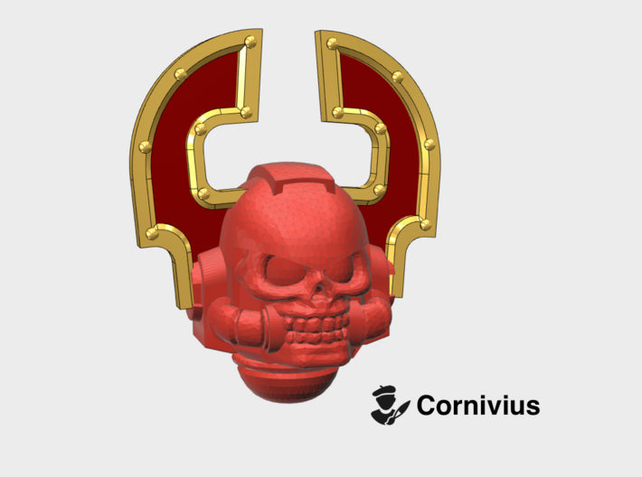 10x Berserker - G:9 Reiver Helmets 3d printed